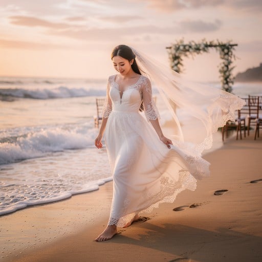 Barefoot Beach Bride